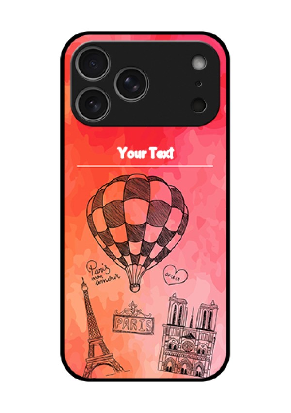 Apple iPhone 18 Pro Max Custom Glass Phone Case - Paris Theme Design