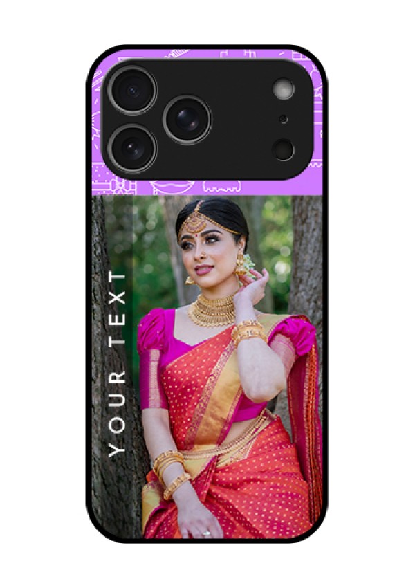 Apple iPhone 18 Pro Max Custom Glass Phone Case - Birthday Icons Design