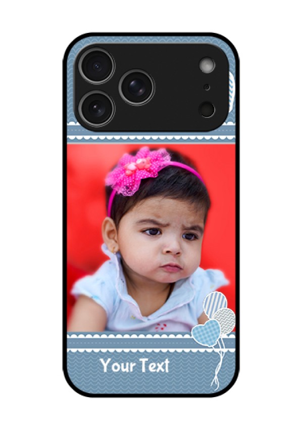 Apple iPhone 18 Pro Max Custom Glass Phone Case - With Kids Pattern Design