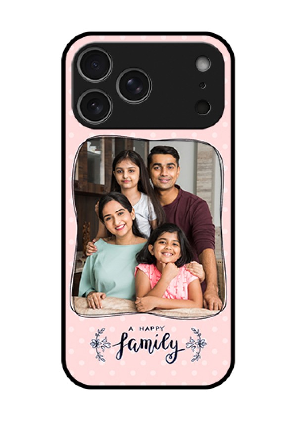 Apple iPhone 18 Pro Max Custom Glass Phone Case - Family With Dots Design