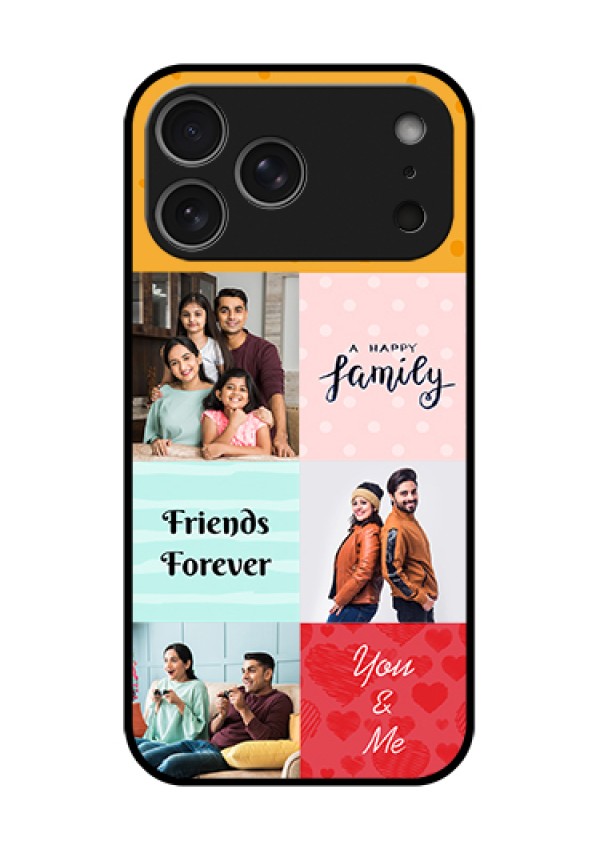 Apple iPhone 18 Pro Max Custom Glass Phone Case - Images With Quotes Design