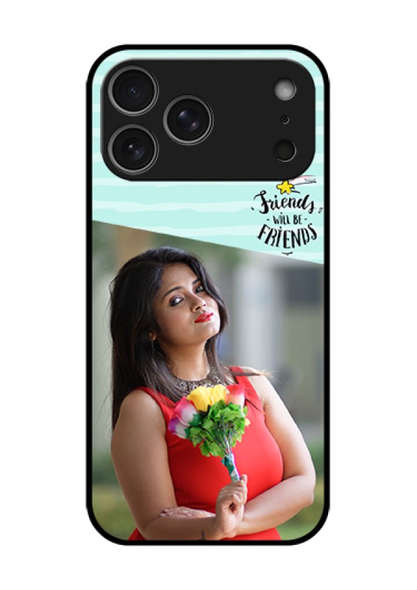 Apple iPhone 18 Pro Max Custom Glass Phone Case - Friends Picture Icon Design