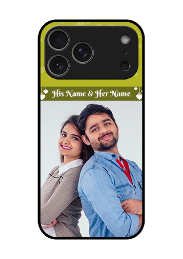 Apple iPhone 18 Pro Max Custom Glass Phone Case - You & Me Heart Design