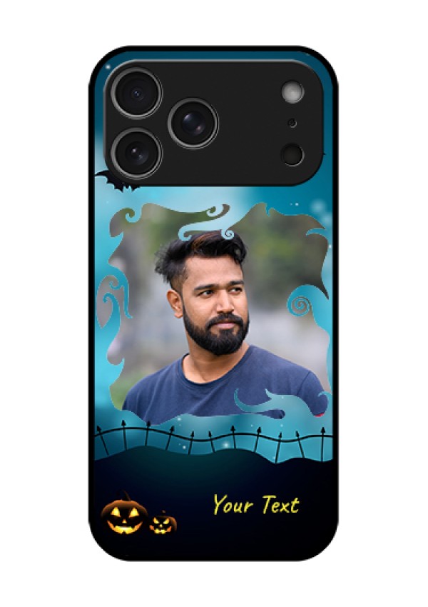 Apple iPhone 18 Pro Max Custom Glass Phone Case - Halloween Frame Design