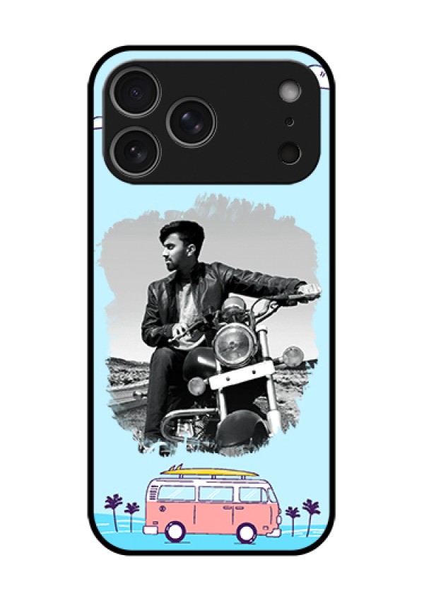 Apple iPhone 18 Pro Max Custom Glass Phone Case - Travel & Adventure Design