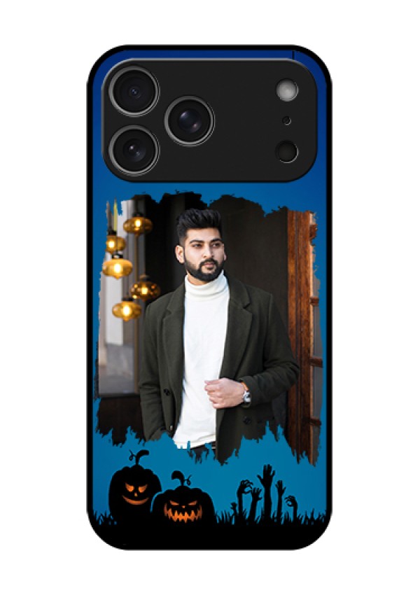 Apple iPhone 18 Pro Max Custom Glass Phone Case - With Pro Halloween Design