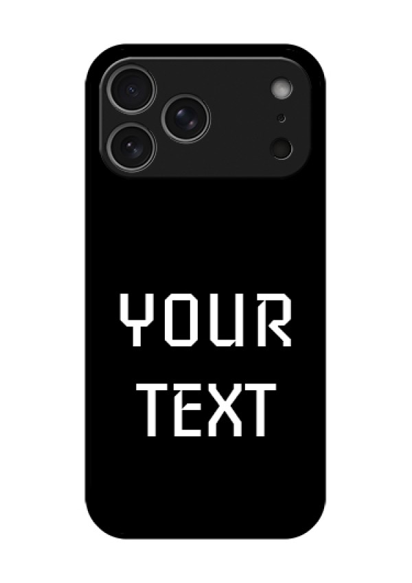 Apple iPhone 18 Pro Max Custom Glass Phone Case - Your Name Design