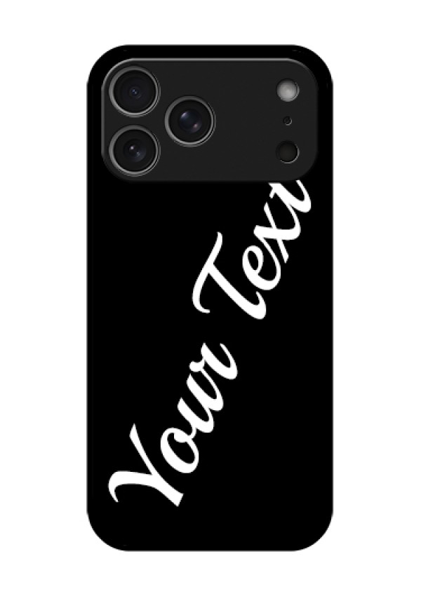 Apple iPhone 18 Pro Max Custom Glass Phone Case - With Your Name Design