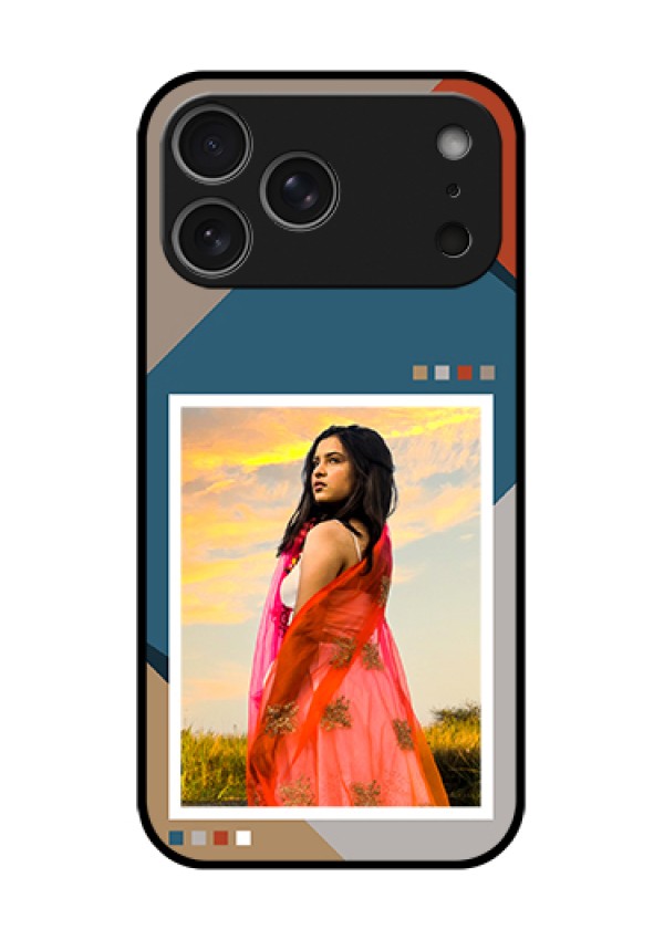 Apple iPhone 18 Pro Max Custom Glass Phone Case - Retro Color Pallet Design