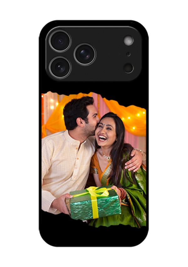 Apple iPhone 18 Pro Max Custom Glass Phone Case - Tear - Off Design