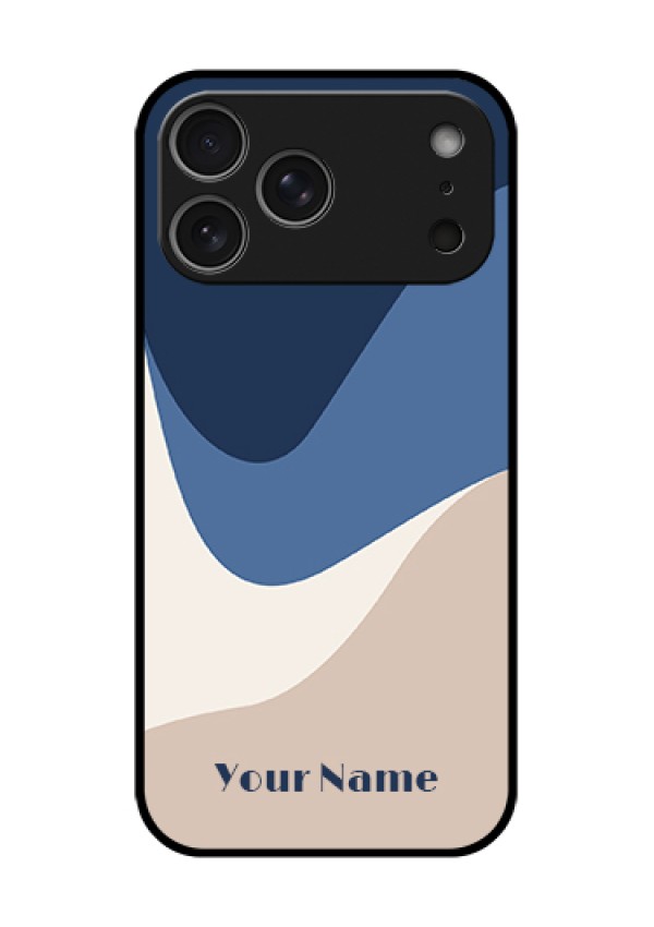 Apple iPhone 18 Pro Max Custom Glass Phone Case - Abstract Drip Art Design