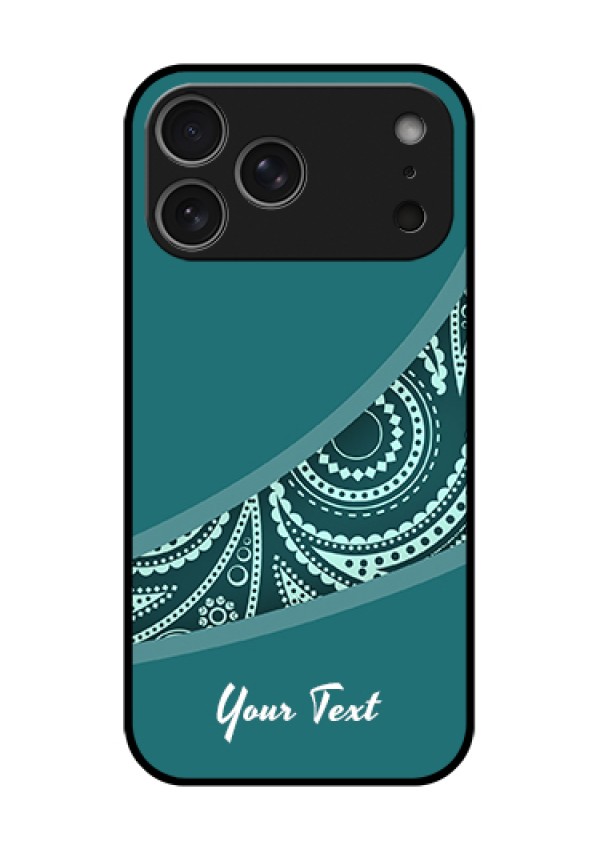 Apple iPhone 18 Pro Max Custom Glass Phone Case - Semi Visible Floral Design
