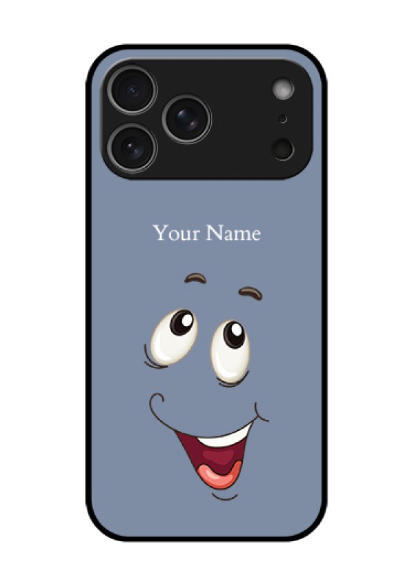 Apple iPhone 18 Pro Max Custom Glass Phone Case - Laughing Cartoon Face Design