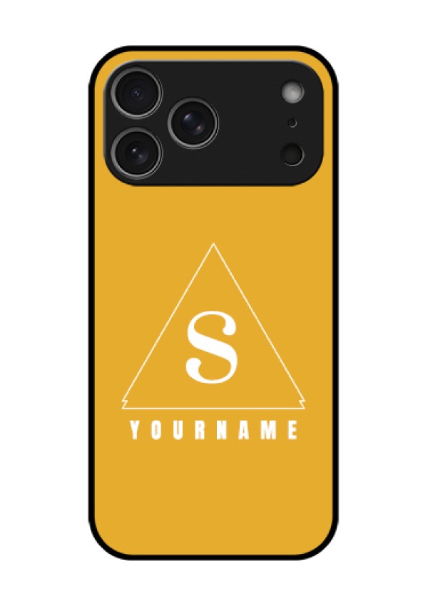 Apple iPhone 18 Pro Max Custom Glass Phone Case - Simple Triangle Design