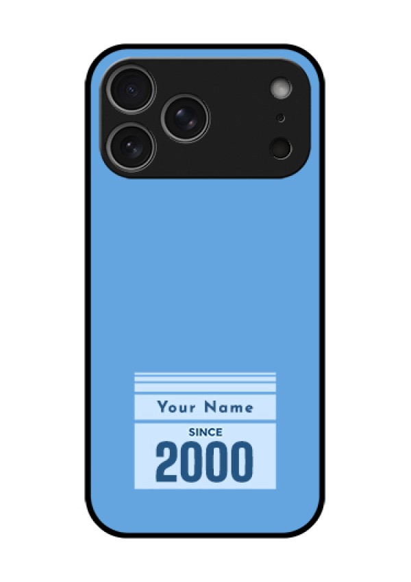 Apple iPhone 18 Pro Max Custom Glass Phone Case - Custom Year Of Birth Design