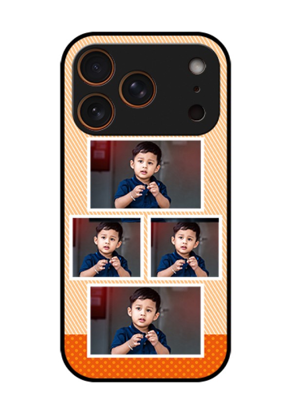 Apple iPhone 18 Pro Custom Glass Phone Case - Bulk Photos Upload Design