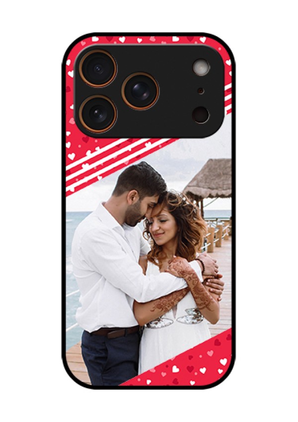Apple iPhone 18 Pro Custom Glass Phone Case - Valentines Gift Design