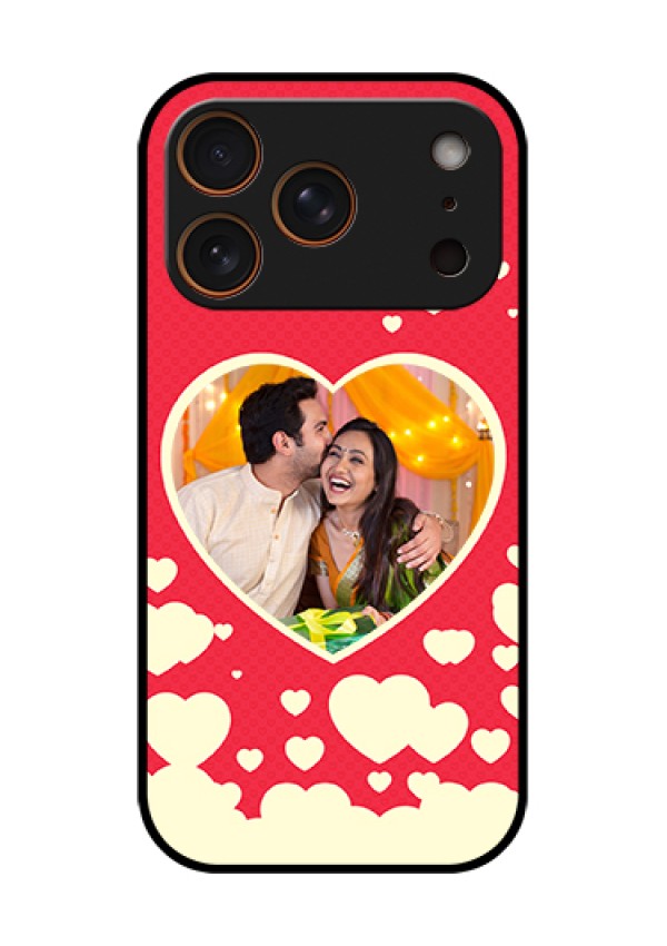 Apple iPhone 18 Pro Custom Glass Phone Case - Love Symbols Phone Cover Design