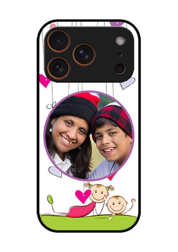 Apple iPhone 18 Pro Custom Glass Phone Case - Cute Kids Phone Case Design