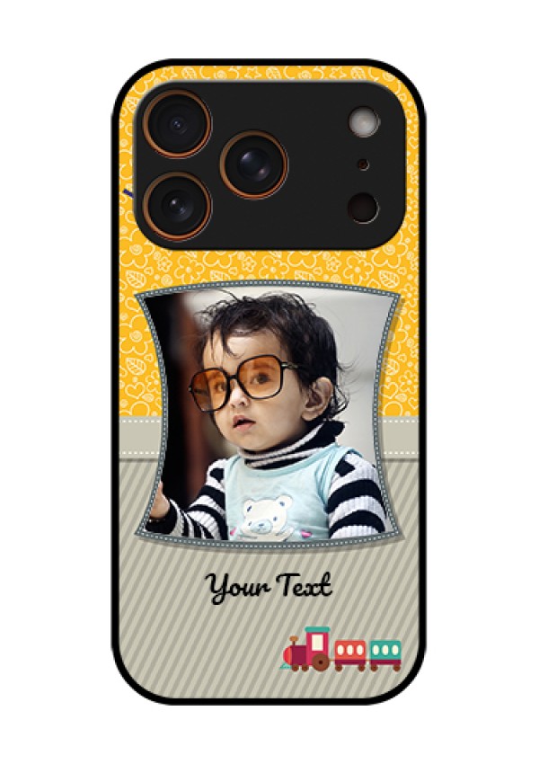 Apple iPhone 18 Pro Custom Glass Phone Case - Baby Picture Upload Design