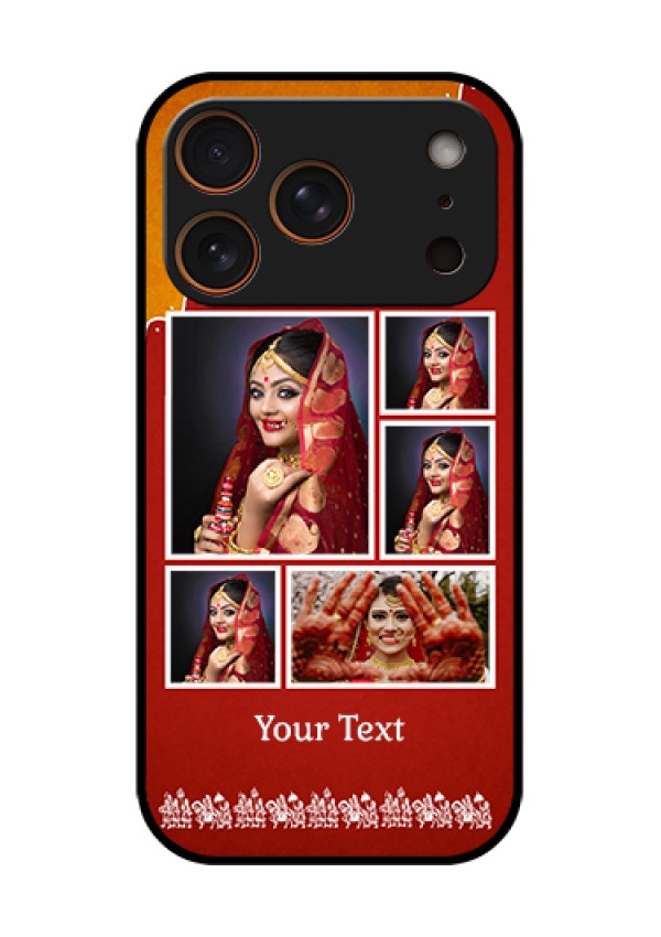 Apple iPhone 18 Pro Custom Glass Phone Case - Wedding Pic Upload Design