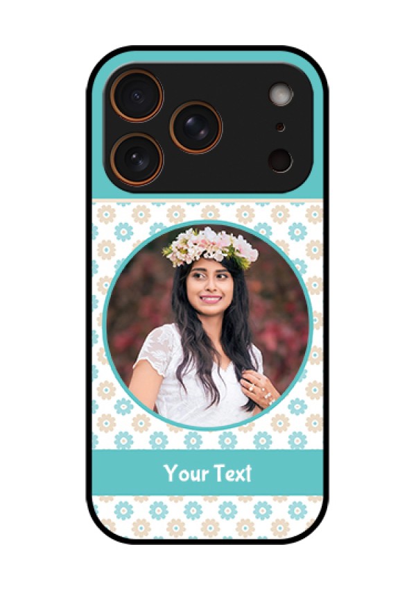 Apple iPhone 18 Pro Custom Glass Phone Case - Beautiful Flowers Design