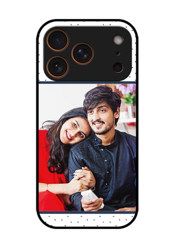 Apple iPhone 18 Pro Custom Glass Phone Case - Premium Dot Design