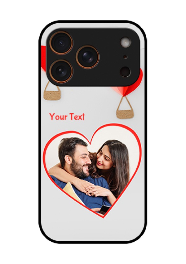 Apple iPhone 18 Pro Custom Glass Phone Case - Parachute Love Design