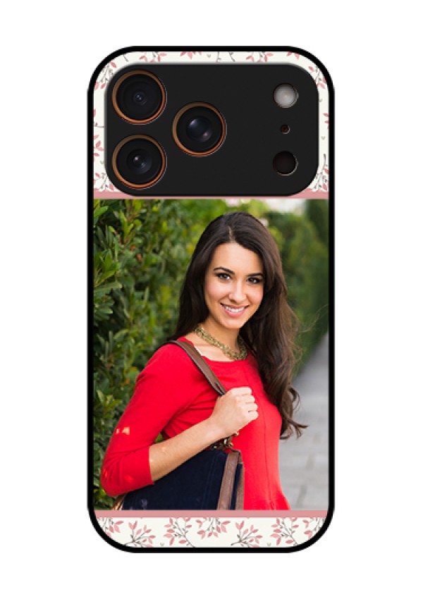Apple iPhone 18 Pro Custom Glass Phone Case - Stunning Floral Design