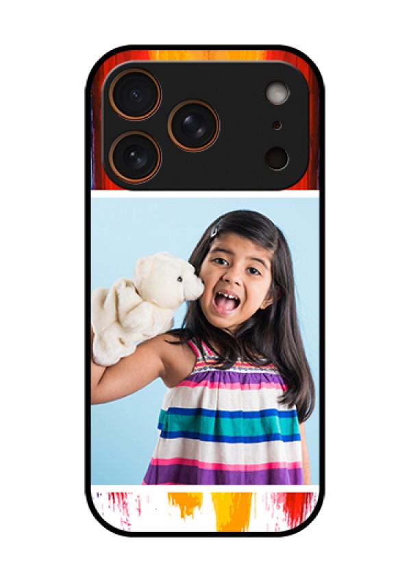 Apple iPhone 18 Pro Custom Glass Phone Case - Multi Color Design