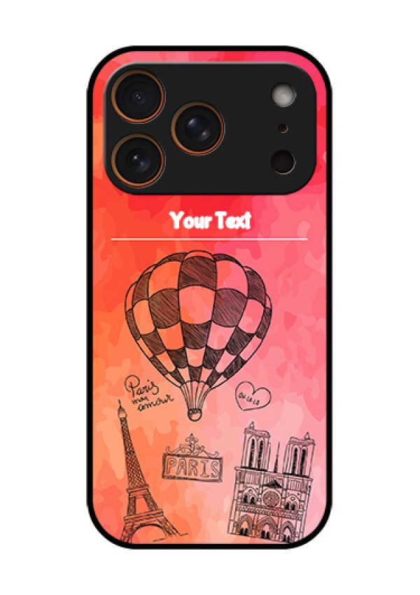 Apple iPhone 18 Pro Custom Glass Phone Case - Paris Theme Design