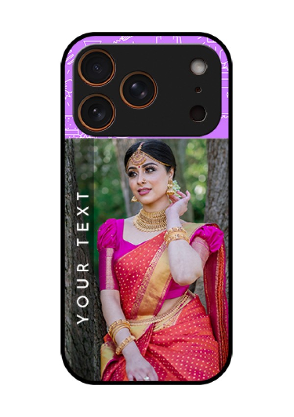 Apple iPhone 18 Pro Custom Glass Phone Case - Birthday Icons Design