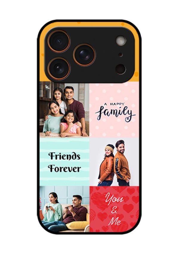 Apple iPhone 18 Pro Custom Glass Phone Case - Images With Quotes Design