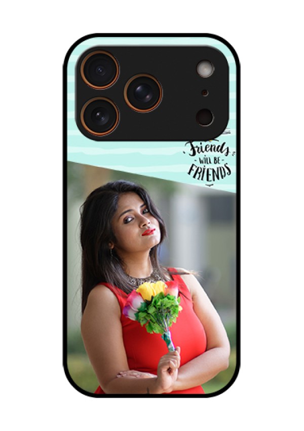 Apple iPhone 18 Pro Custom Glass Phone Case - Friends Picture Icon Design
