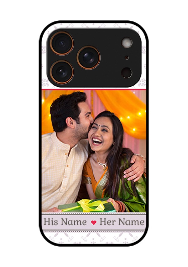 Apple iPhone 18 Pro Custom Glass Phone Case - With Photo And Ethnic Design