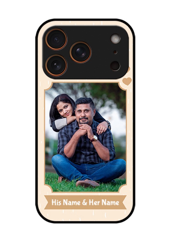 Apple iPhone 18 Pro Custom Glass Phone Case - With Confetti Love Design
