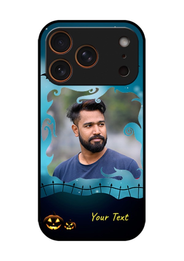 Apple iPhone 18 Pro Custom Glass Phone Case - Halloween Frame Design