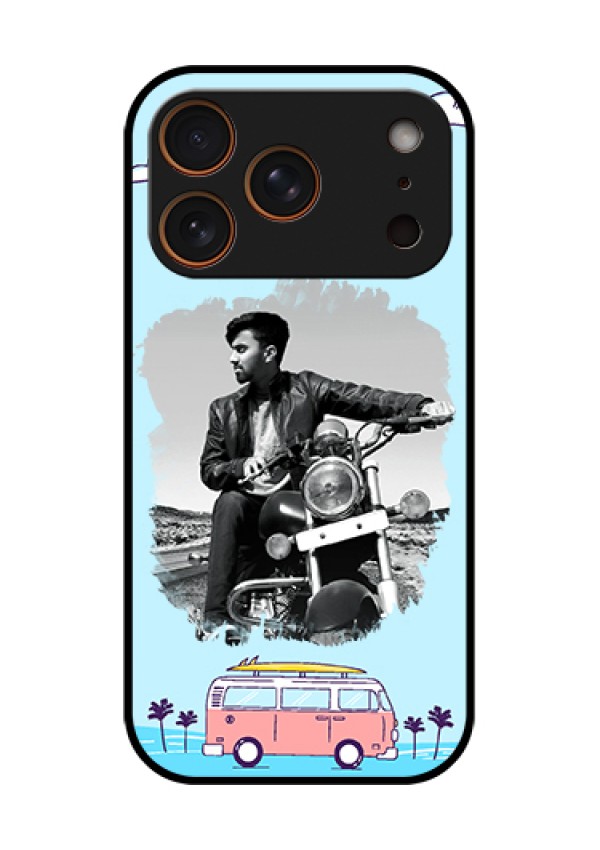 Apple iPhone 18 Pro Custom Glass Phone Case - Travel & Adventure Design