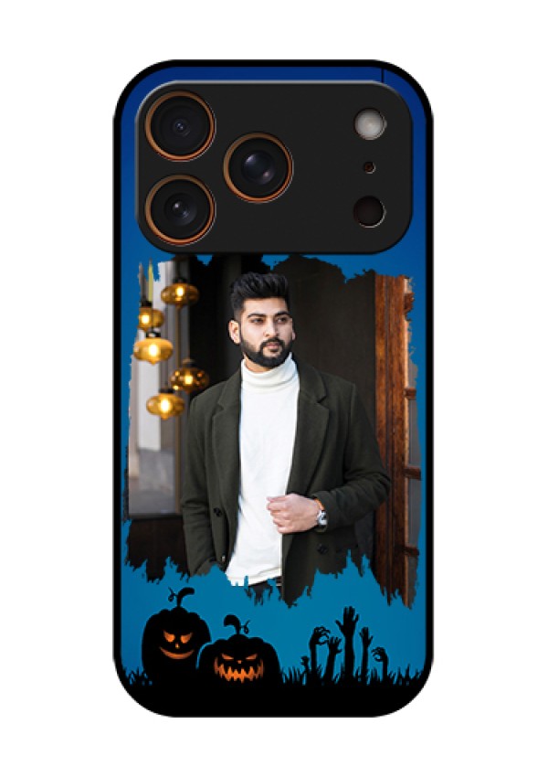Apple iPhone 18 Pro Custom Glass Phone Case - With Pro Halloween Design