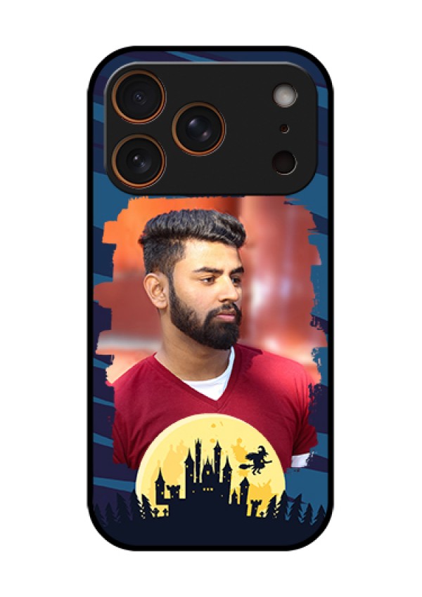 Apple iPhone 18 Pro Custom Glass Phone Case - Halloween Witch Design