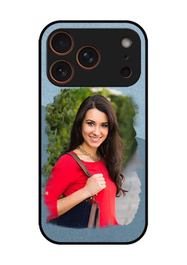 Apple iPhone 18 Pro Custom Glass Phone Case - Grunge Line Art Design