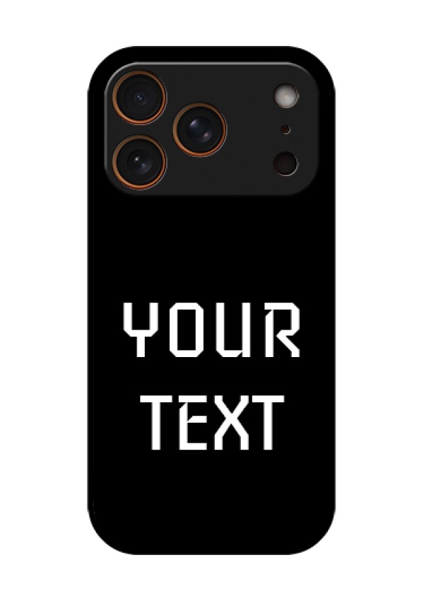 Apple iPhone 18 Pro Custom Glass Phone Case - Your Name Design