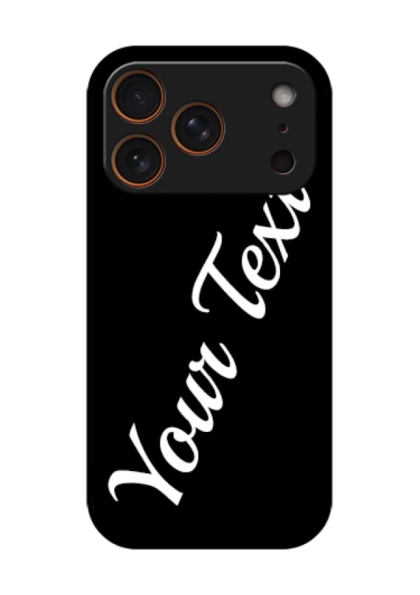 Apple iPhone 18 Pro Custom Glass Phone Case - With Your Name Design