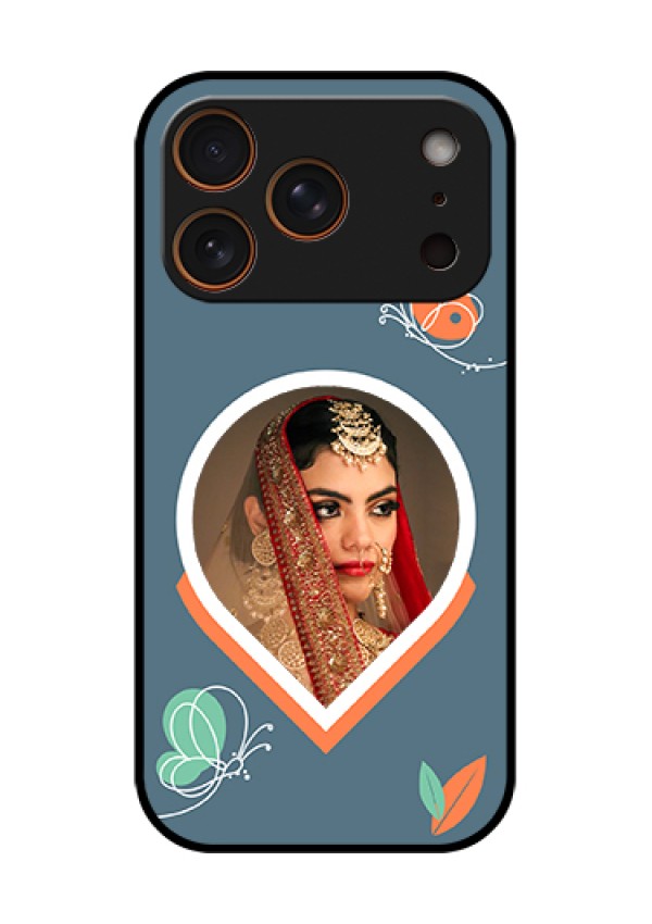 Apple iPhone 18 Pro Custom Glass Phone Case - Droplet Butterflies Design