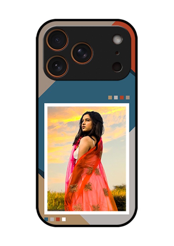 Apple iPhone 18 Pro Custom Glass Phone Case - Retro Color Pallet Design