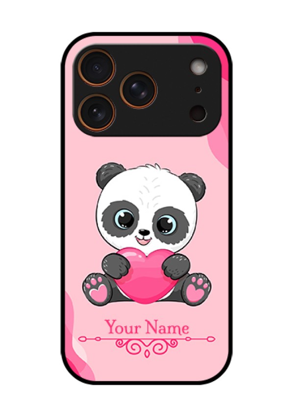 Apple iPhone 18 Pro Custom Glass Phone Case - Cute Panda Design