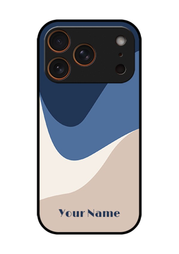 Apple iPhone 18 Pro Custom Glass Phone Case - Abstract Drip Art Design