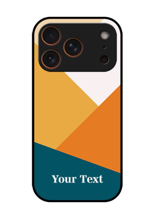 Apple iPhone 18 Pro Custom Glass Phone Case - Stacked Multi - Colour Design