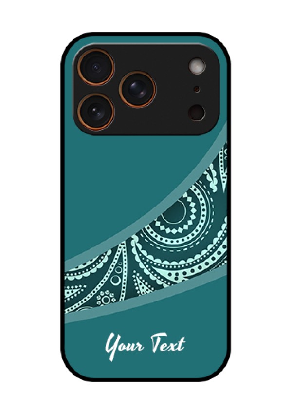 Apple iPhone 18 Pro Custom Glass Phone Case - Semi Visible Floral Design