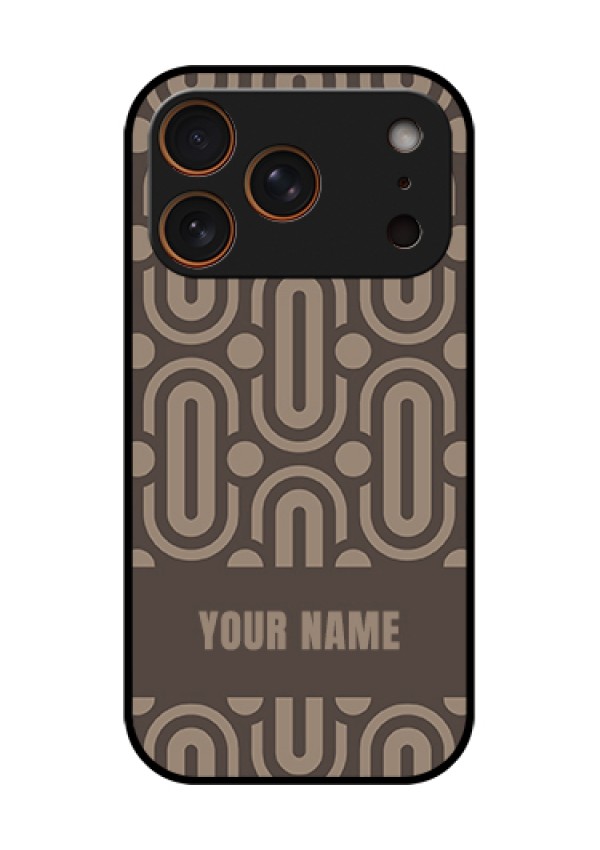 Apple iPhone 18 Pro Custom Glass Phone Case - Captivating Zero Pattern Design